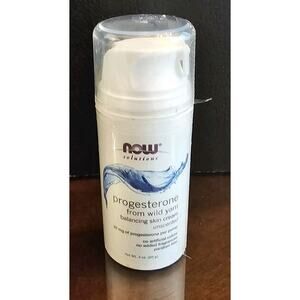Now Foods Natural Progesterone Balancing Skin Cream UNSCENTED 3 oz